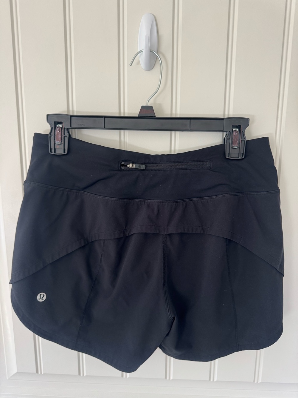 lululemon athletica Black Athletic Shorts with Zip Pocket